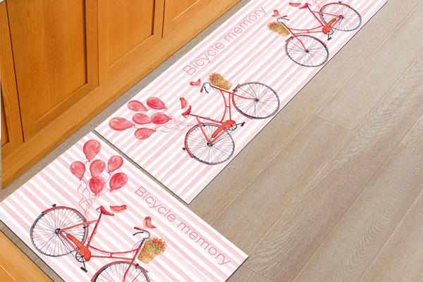 Set thảm bóng bay xe đạp